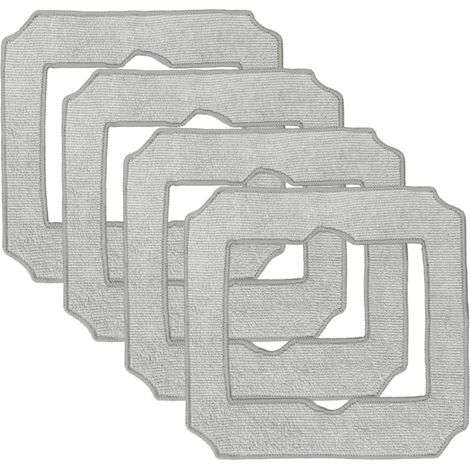 Lot de 4 chiffons de nettoyage Ecovacs pour Winbot Mini fenêtre - Lavables - Pièces de rechange (1/5)