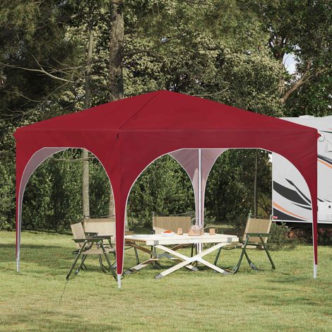Carpa Plegable para Fiestas 290 x 290 x 245 cm Burdeos