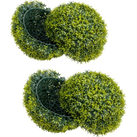 Boules de topiaire artificielles façon buis à suspendre – Déco intérieur/supplémentaireérieur jardin balcon terrasse – lot de 2, Ø 52 cm (1/5)