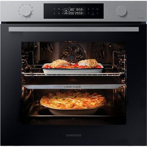 Samsung – Four traditionnel électrique 76 L – 2950 W – Classe énergétique A+++ – Noir, acier inoxydable – Commande tactile, minuterie numérique (1/2)