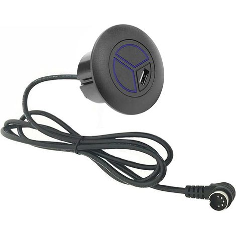 5 Broches Contrôleur Commutateur électrique Fauteuil Inclinable avec USB et 2 Boutons, Support Universel pour Canapé, Commande Manuelle Ronde Remplacement pour Puissance Fixe ou Fauteuil élévateur (1/5)
