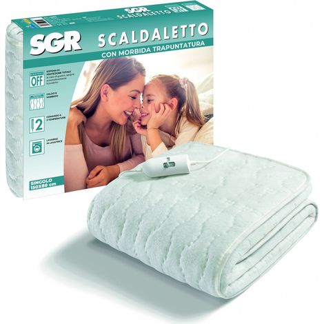 Imetec 16803 Scaldasonno Scaldaletto Elettrico Coperta 55 W Tessuto Bianco (1/5)