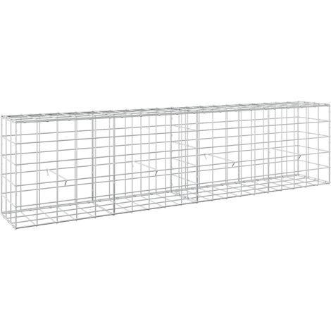 Gabione mit 3,5 mm Draht und 10x10 cm Maschen 200x30x50 cm vidaXL