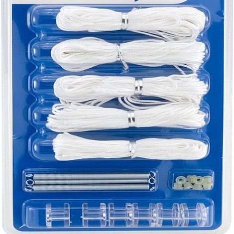 Kit d'embouts de ressort pour cordon de store plissé blanc, support de fixation pour store enrouleur, accessoires de fixation pour rideaux
