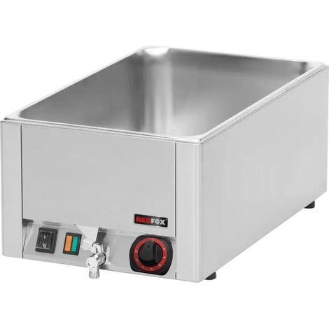 Bain marie électrique GN 1/1 - 150 TOP avec vidange REDFOX - BMV 1115 - REDFOX