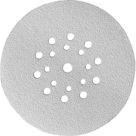 kwb Quick-Stick Schleif-Scheibe 'für Langhalsschleifer K 180 225 mm Ø, Stearat Beschichtung, gelocht mit Klett (1/4)