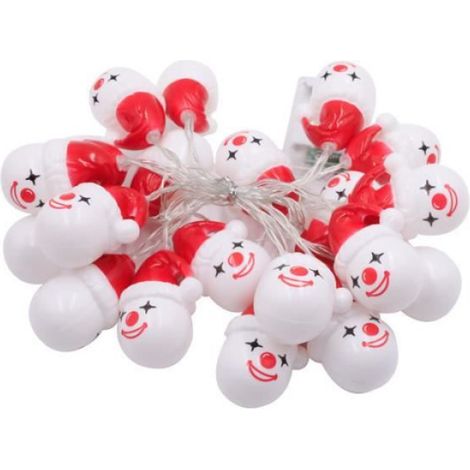 Guirlande lumineuse - Clown - 3m - Blanc - Rouge - Intérieur - Noël (1/4)