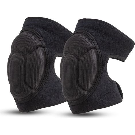 Genouillères réglables anti-collision, genouillères en mousse épaisse, protection sportive.