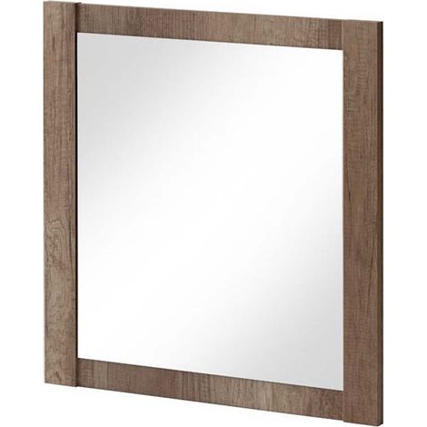 Badezimmer Spiegel 80cm, Country Eiche Nb. MOSINA-56, B x H x T ca. 80 x 80 x 2cm (1/2)