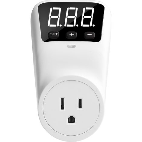 Prise de protection de tension automatique numérique, affichage LCD 16A, sortie de relais de surintensité (1/5)