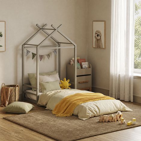 Bodenbett Roofy, Greige, 90x200, Vitalispa (1/5)