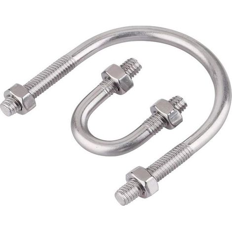 Boulon en U en acier inoxydable 304, U-Bolt Avec écrous,M6×60mm,3 pièces (1/5)