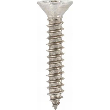 Vis à tôle tête fraisée Pozidriv 3,9 x 25,4 mm INOX A4 - Boite de 200 pcs - Fixtout VTFC39254A4