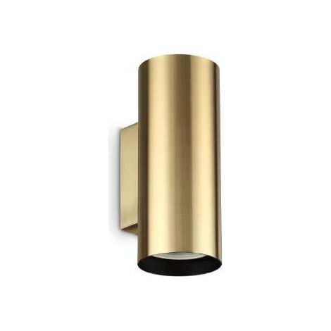 Innenwandleuchte messing 2x28w gu10 Ø60x150 mm ideal lux - 369990