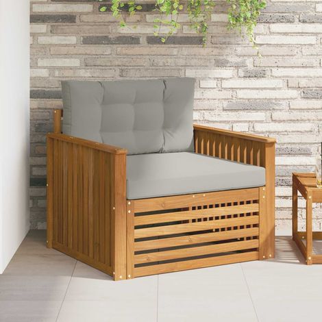 Outdoor-Sofa Massives Akazienholz und Polyester (1/5)