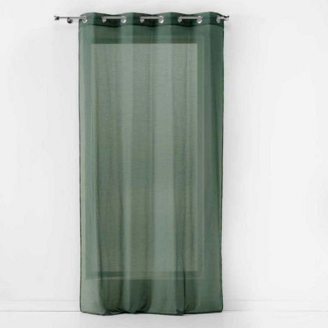 Panneau a oeillets 140 x 240 cm etamine unie etamina Kaki (1/5)