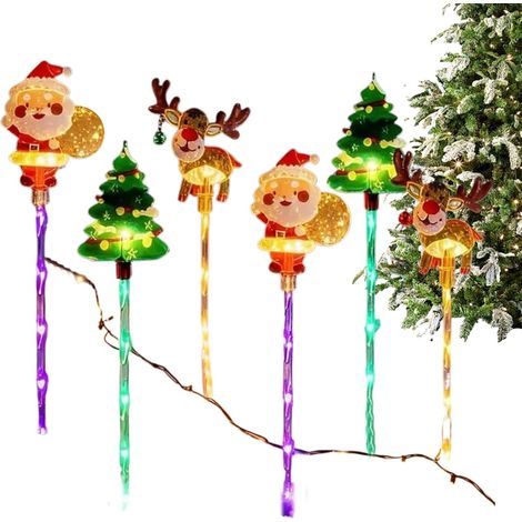 Lumières Solaires De Noël pour Allée - Décoration d'Extérieur pour Jardin - (1/5)