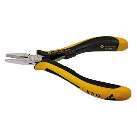 Alicates planos Bernstein 3-632-15 ESD 120 mm doble resorte
