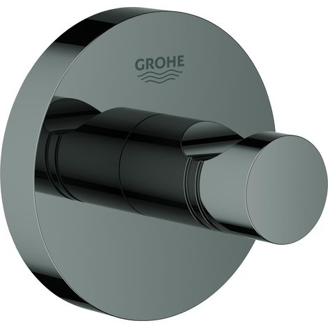 Grohe Essentials Soporte de pared metálico con fijaciones ocultas, Grafito duro (40364A01)