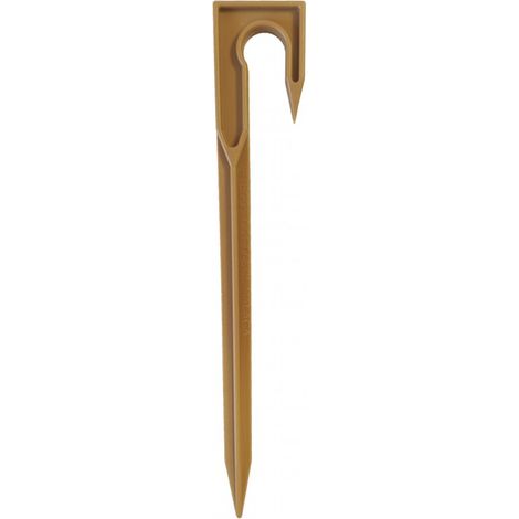 Piqueta sujección Tubo 16mm Marrón. Bolsa de 10 Unidades
