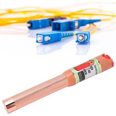 Stylo de test de fibre optique AUA-C30 Gold 30 km avec source de lumière rouge de 30 mW (1/5)