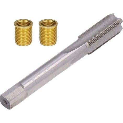 1 Kit réparation filetage bougie,Inserts M12x1.25,Taraud M14x1.25,Acier inoxydable,Moteur essence (1/5)