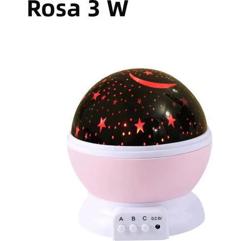 Projecteur d'étoiles 3W veilleuse pour garçons et filles, décoration murale LED rotative, cadeau amusant pour la chambre (1/4)