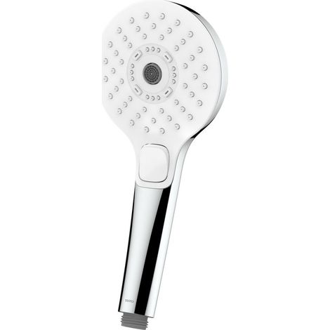 TOTO DaySpa Handbrause d. 110mm rund, mit 3 Strahlarten, Kunststoff verchromt (1/3)