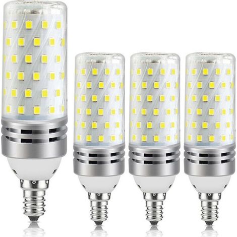 Ampoule LED 16W Blanc Chaud 3000K. équivalent halogène 100W 120W. 1600LM. lampe 360°. non dimmable. ampoule bougie LED E14. classe A +4] (1/4)