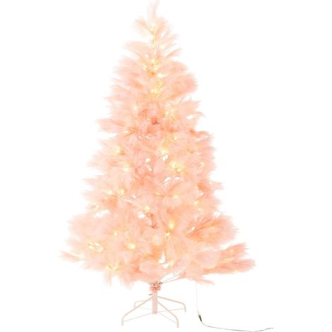 Sapin de Noël Artificiel 400 LED "Pampa" 210cm Rose Clair