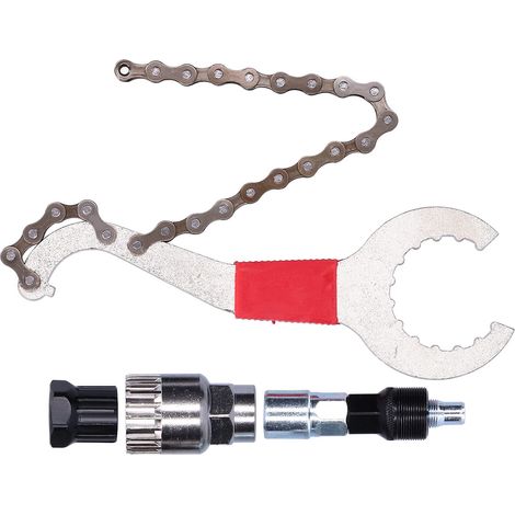 Kit de réparation de vélo 3 en 1, outil de démontage de cassette, fouet à chaîne, ensemble de démontage (1/5)