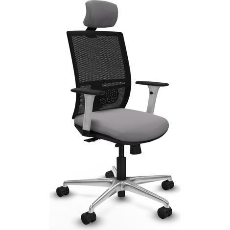 Silla de oficina piqueras y crespo Yunquera blanco respaldo fijo (1/2)