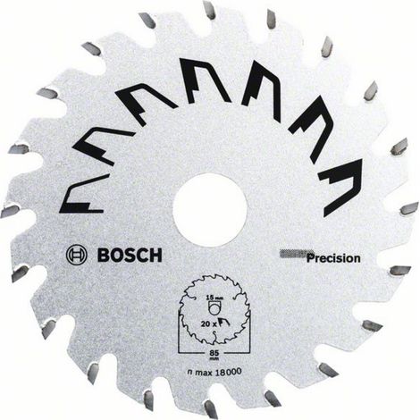 Bosch Accessories Precision 2609256D81 Hartmetall Kreissägeblatt 85 x 15 mm Zähneanzahl: 20 1 St.