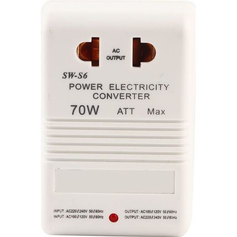Convertisseur de tension 70W 110V/120V à 220V/240V Adaptateur à double canal Prise standard CN Usage pour appareils jusqu'à 30W (1/4)