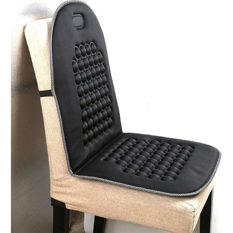 Supernic 2PCS Car Seat Cushions Orthopaedic Car Seat Cushion Cover Back Support Front Seat Cover Universal Car seat Protectors Car Back Seat Cushion Automotive Accessories Interior(Black) (1/5)