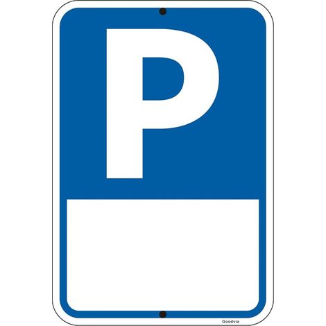 44 x 30 cm Reflective Metal Parking Sign - ALU Parking DIY Motorcycle Bike