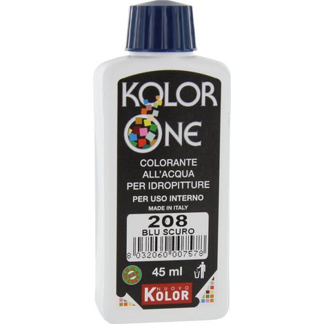COLORANTE KOLOR ONE 45 ML BLU SCURO 208 Q.TA 12