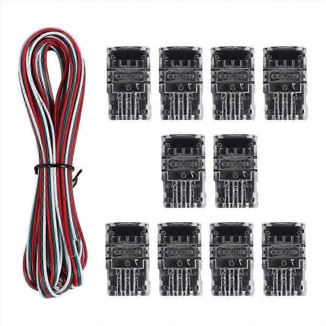 11 connecteurs réglables pour ruban LED à 3 broches, bornes de 10 mm, compatibles WS2811 EP WHBYV (1/4)