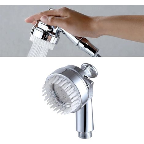 Accessoire de douchette pour lavabo - Tête de douchette pour bac à shampoing de salon avec boutons de commande latéraux - Pommeau de douche pour fauteuil de pédicure - Douchette à main réglable pour f (1/4)