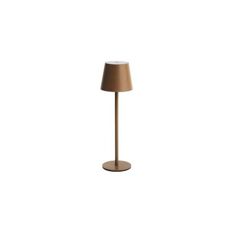 LAMPADA DA TAVOLO A LED RICARICABILE BRONZO mm.105x360h. SYNTESY