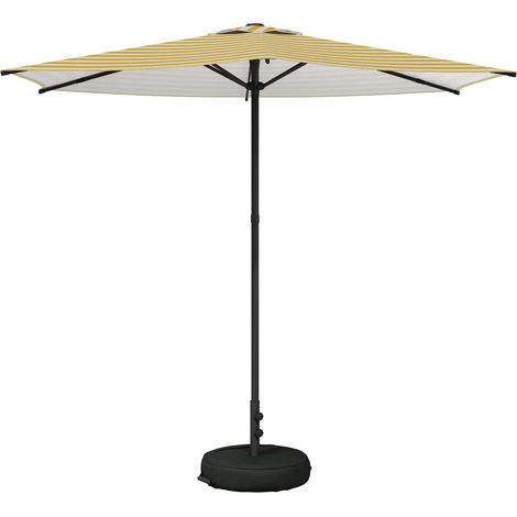 Garten-Schirm mit Fuß 270 x 270 cm Polyester Rechtwinklig vidaXL