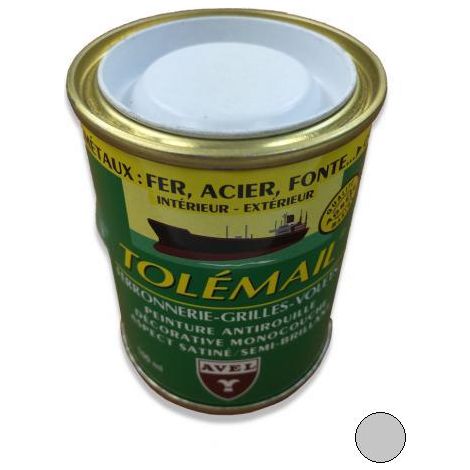 Peinture TOLEMAIL Ferronnerie, 100 ml GRIS MOUETTE