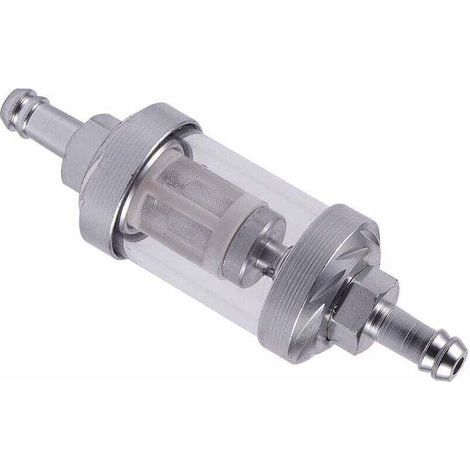 Filtre Universel En Verre Chromé 8 mm Pour Moteur Essence Et Diesel (1/5)
