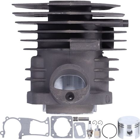 Kit cylindre moteur 44mm pour Husqvarna 350 346 351 353 – avec piston, joint, bougie, roulement, filtre – 5 pièces