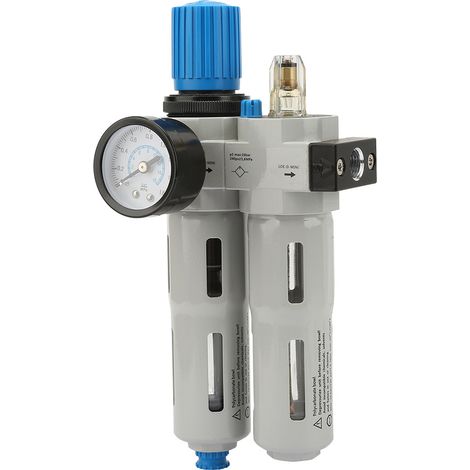 Filtre à air FRC-1/4-MINI G1/4" en alliage d'aluminium avec régulateur et lubrificateur intégrés, 1,6 MPa (1/5)