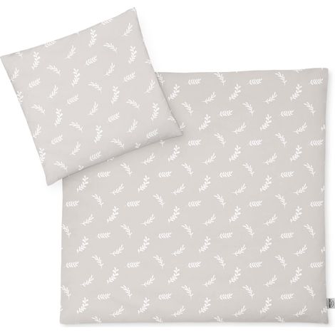 Parure de lit pour Enfant en Jersey 80 x 80 cm + 35 x 40 cm, 2 pièces, Housse de Couette et taie d'oreiller, 100% Jersey de Coton, avec Fermeture éclair (1/5)