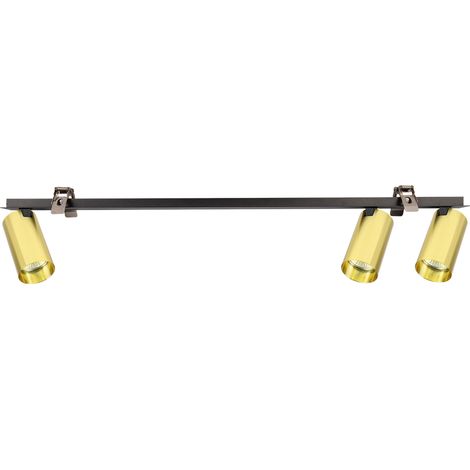 Spot encastré noir 70 cm 3xGU10 doré orientables HERO Milagro (1/5)