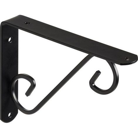 EQUERRE VOLUTE 14X19CM NOIR