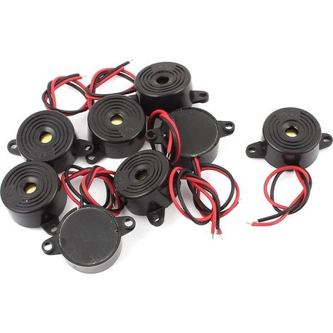 pièces DC24V 2 fils miniature alarme électronique d'été noir (88a31df777e7b4cfbe0fb3f120d79116)