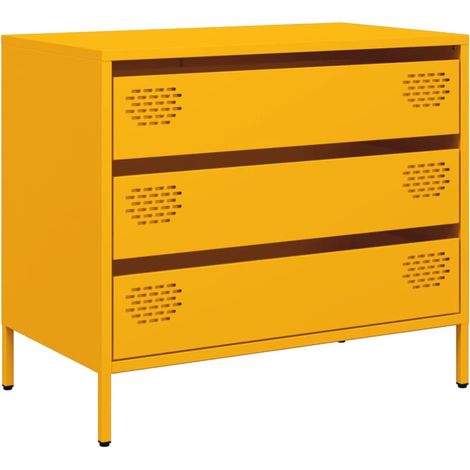 Maison Exclusive - Aparador acero laminado en frío amarillo mosta